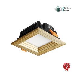 Corp de iluminat LED încastrat SQUARE LED/3W/230V 4000K 9x9 cm lemn masiv pin APLED