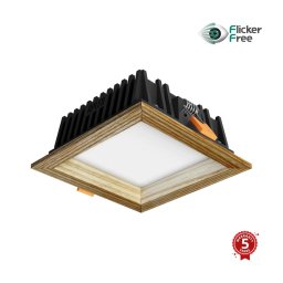 Corp de iluminat LED încastrat SQUARE LED/6W/230V 4000K 12x12 cm lemn masiv frasin APLED