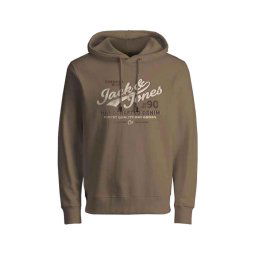 JACK & JONES Hanorac Jprblubilly Logo Sweat Hood Fst 12226943 18-1018 TCX Otter