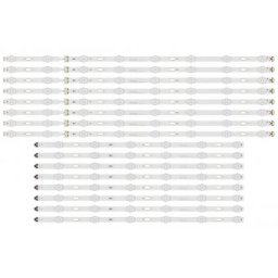 Set barete led , Televizor Samsung 65 inch , 8 barete cu 6 led-uri si 8 barete cu 8 led-uri