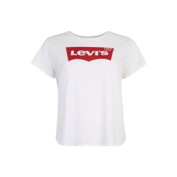 Levi's® Plus Tricou 'Perfect Logo Tee (Plus Size)' roșu / alb