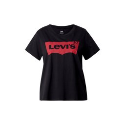 Levi's® Plus Tricou 'Perfect Logo Tee (Plus Size)' roșu / negru