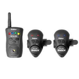 Set avertizori/senzori wireless Delphin ROLER SHOCK, 2+1, cu vibratii, cu montare pe lanseta