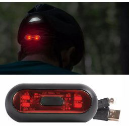 Lampa spate led casca stop moto ATV scuter bicicleta