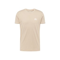 ALPHA INDUSTRIES Tricou nisipiu / alb