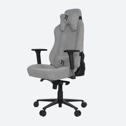 Scaun Gaming VERNAZZA Soft Fabric Gri deschis