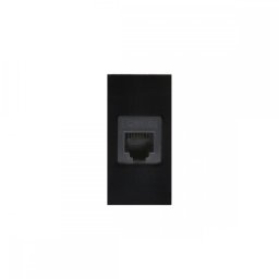Soclu Maclean LAN, simplu, negru, MCE725B