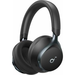 Casti Wireless Over-Ear Soundcore Space One, Adaptive Active Noise Cancelling, LDAC Hi-Res, Bluetooth 5.3, Negru