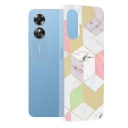 Husa Husa pentru Oppo A17 - Techsuit Marble Series - Purple Hex
