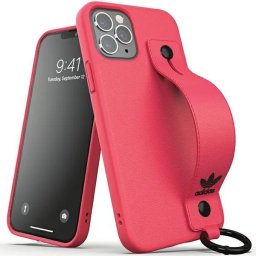 Husa Huse adidas OR Hand Strap Case FW20/SS21 pentru iPhone 12 / 12 Pro, roz signal (42397)