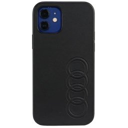 Husa Audi Synthetic Leather iPhone 12/12 Pro 6.1" black/black hardcase AU-TPUPCIP12P-TT/D1-BK