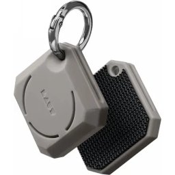 Carcasa de protectie Huex Gems compatibil cu AirTag, Gri