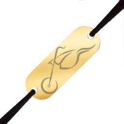 Martisor Bratara Inox Barbati Placuta Aurie Motocicleta