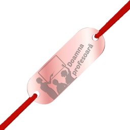 Martisor Bratara Inox Placuta Rose Gold Tabla Profesoara