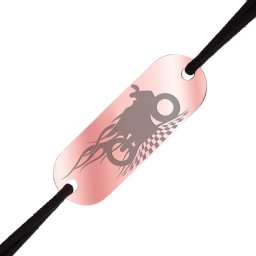 Martisor Bratara Inox Barbati Placuta Rose Gold Motocicleta Viteza