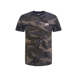 ALPHA INDUSTRIES Tricou gri închis / kaki / negru / alb