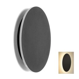 Aplică LED Aigostar LED/12W/230V 3000K 25 cm negru