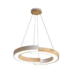 Lustră LED pe cablu LED/32W/230V 4000K alb/lemn