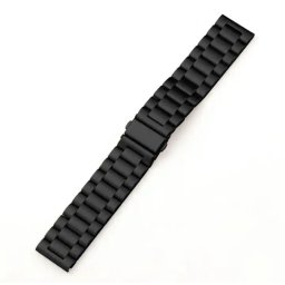 Bratara metalica neagră pentru Smartwatch -18mm