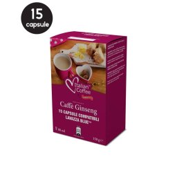 15 Capsule Italian Coffee Ginseng – Compatibile Lavazza Blue