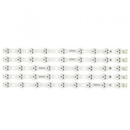 Set barete led , Televizor Jvc 39 inch , 5 barete cu 9 led-uri Originale