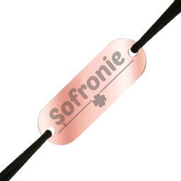 Martisor Bratara Inox Placuta Rose Gold Barbati Nume Sofronie