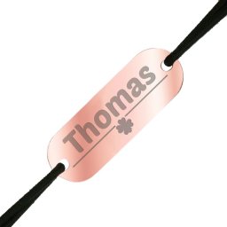 Martisor Bratara Inox Placuta Rose Gold Barbati Nume Thomas