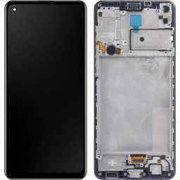 Piese si componente Display - Touchscreen Samsung Galaxy A21s, Cu Rama, Negru, Service Pack GH82-22988A