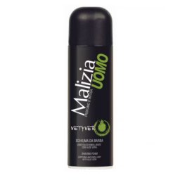 Spuma de ras cu Aloe Vera Malizia Uomo Vetyver Shaving Foam 300ml