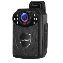 Boblov Cameră de poliție KJ21 Pro cu ecran tactil și telecomandă Cameră fără buton extern