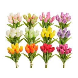 Buchet 7 fire lalele artificiale pentru aranjamente florale