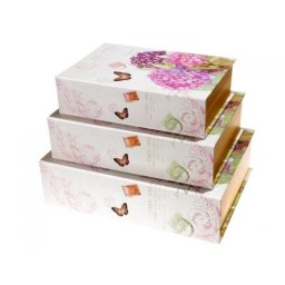 Cutii tip carte pentru flori set 3 buc