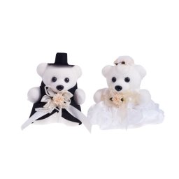 Ursuleti mire si mireasa pentru aranjamente florale set 2 buc