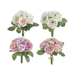 Buchet 6 trandafiri+3 boboci din flori artificiale