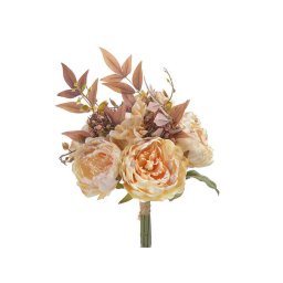 Buchet 5 fire bujori+frunze artficiale