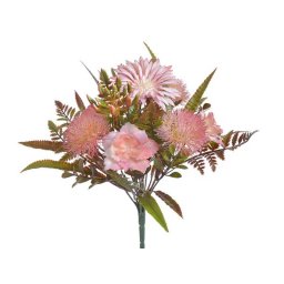 Buchet floricele + scaieti artificiali color