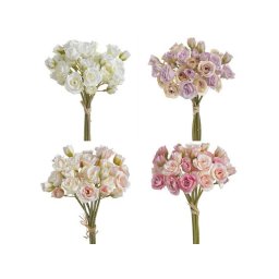 Buchet 9 fire trandafirasi din flori artificiale
