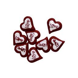 Inimioare color pentru aranjamente florale set 8 buc