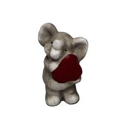 Figurina elefant+inimioara pentru decoratiuni florale