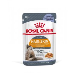 Pachet Royal Canin Hair & Skin Jelly, 12 plicuri x 85 g
