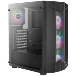 Carcasa Aerocool Sentinel, Middle Tower, fara sursa, ATX, Negru