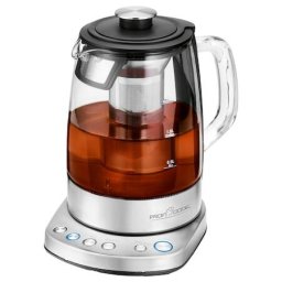 Fierbator cu infuzor pentru ceai ProfiCook, PC-WKS 1167 G, 2200 W, 1,5 l, control Wi-Fi, afisaj temperatura, control al temperaturii, protectia impotriva supraincalzirii, inox