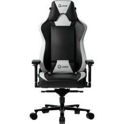Scaun gaming LORGAR Base 311, Negru-Alb