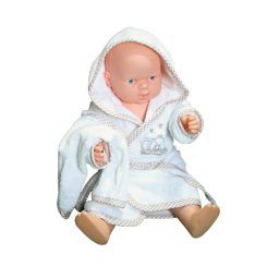 Set halat baie pentru bebe, 3 piese, Royal, 0-2 ani, Light-Brown