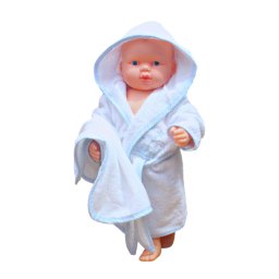 Set halat baie pentru bebe, 3 piese, Royal, 0-2 ani, Blue