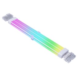 Cablu prelungitor RGB adresabil Acegeek AC28 white 8 pini VGA, 8 benzi iluminare LED