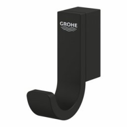 Cuier simplu Grohe Selection Phantom Black, negru mat
