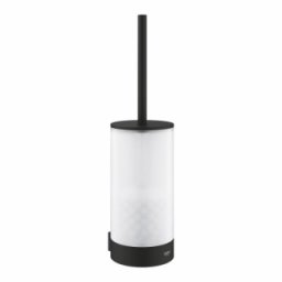 Suport perie WC Grohe Selection Phantom Black, negru mat