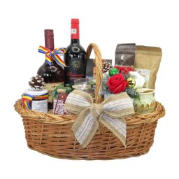 Cos cadou Craciun, Spiritul Sarbatorilor, 13 produse naturale - ILIF311057