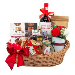 Cos cadou Craciun, Spiritul Craciunului, 11 produse naturale - ILIF311056